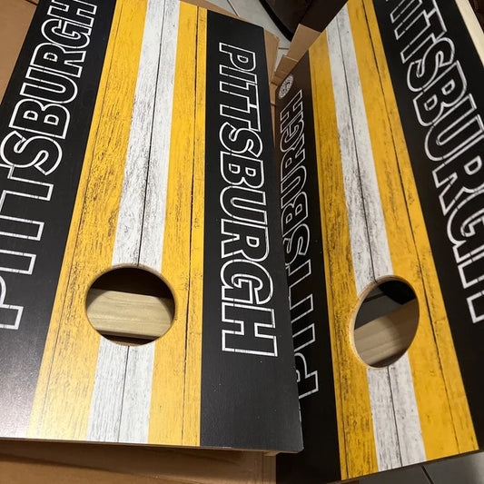 pittsburgh steelers cornhole boards