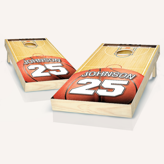 Basketball Court Cornhole Boards