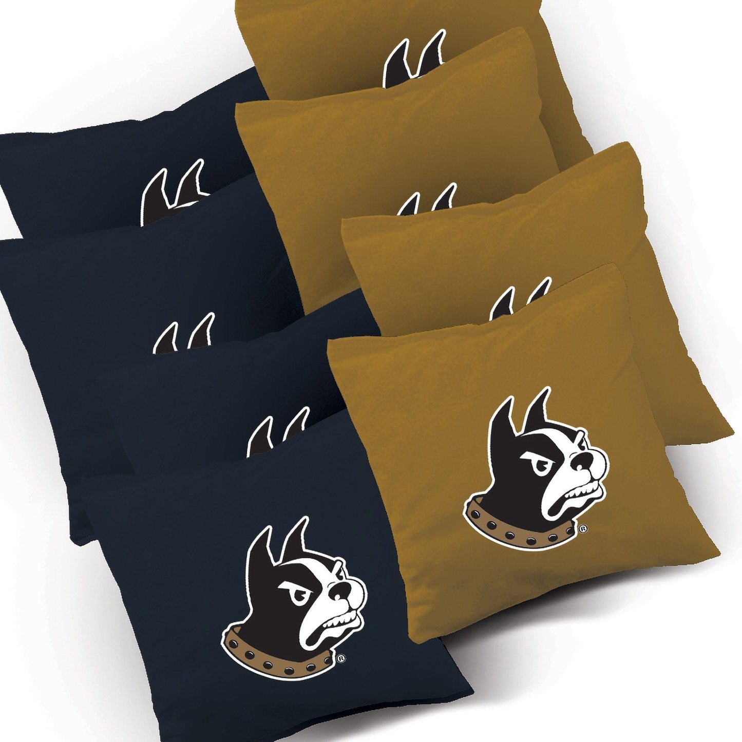 Wofford Striped team logo bags