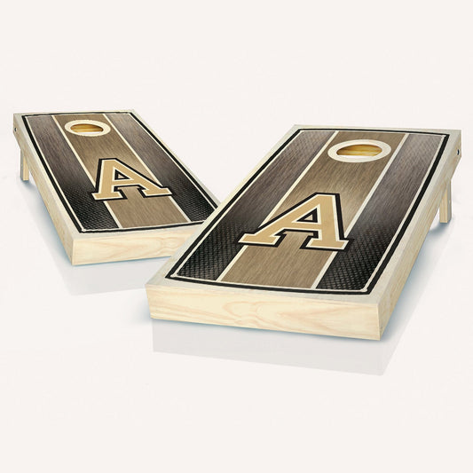 Army Black Knights Stained Striped Cornhole Boards