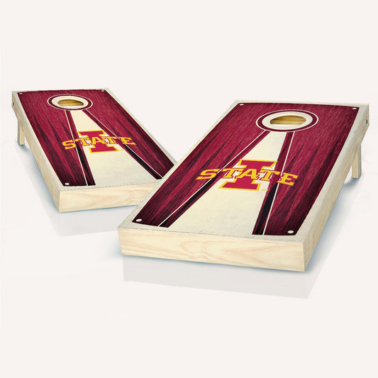 Iowa State Cyclones Stained Pyramid Cornhole Boards
