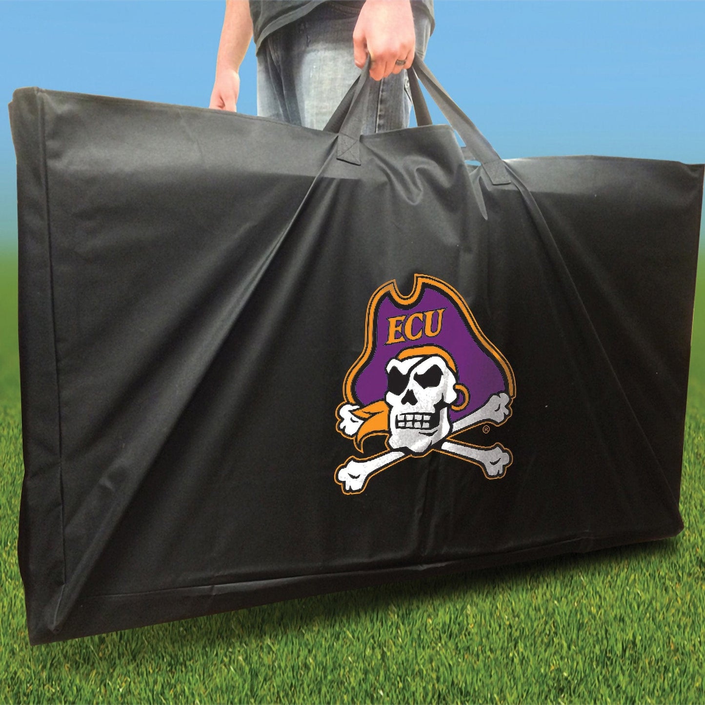 East Carolina Pirates Distressed team logo carry case