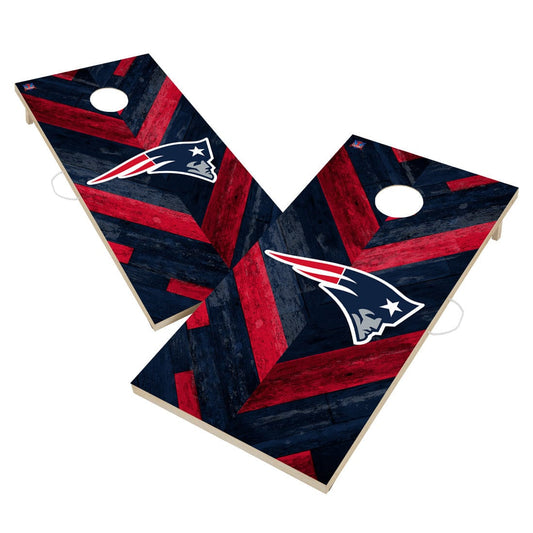 New England Patriots NFL Cornhole Board Set - Herringbone Design