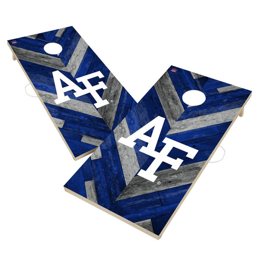 Air Force Academy Falcons Cornhole Board Set - Herringbone Design