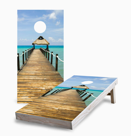 Beach Boardwalk Cornhole Boards