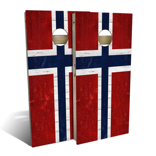 Norway Flag Cornhole Boards