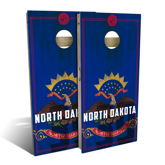 North Dakota State Flag 2.0 Cornhole Boards