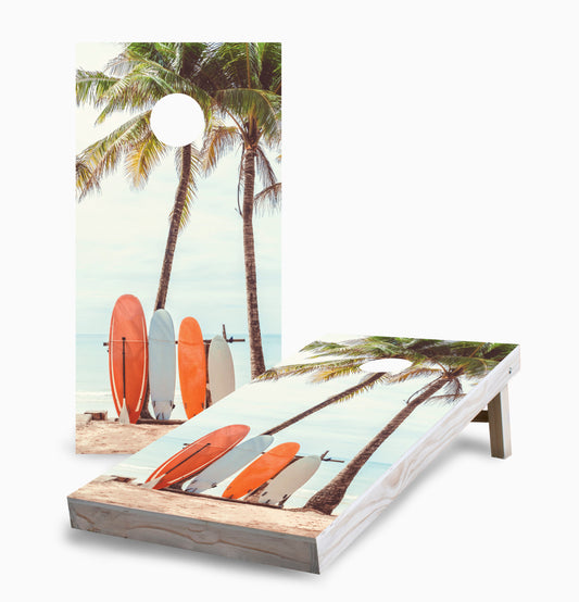 Surf Board Beach Cornhole Boards