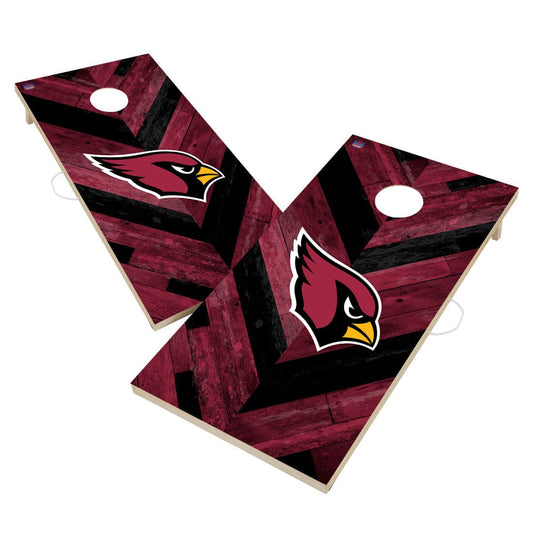 Arizona Cardinals NFL Cornhole Board Set - Herringbone Design