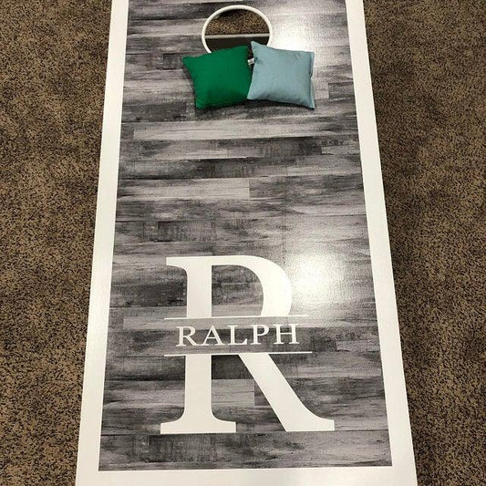 Personalized "Ralph" cornhole board