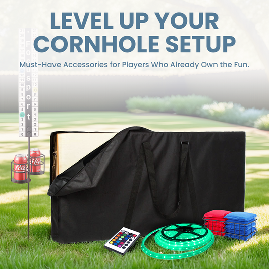 Bag carrier, lights, and score keeper