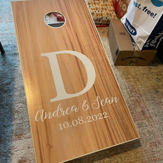Personalized cornhole game