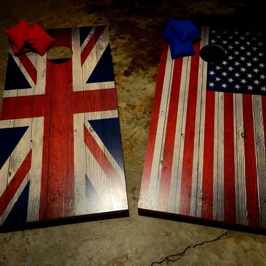 cornhole boards across the pond