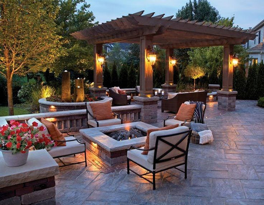 beautifully setup backyard