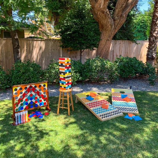 image of different backyard games