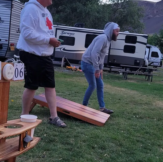 playing cornhole to get healthy