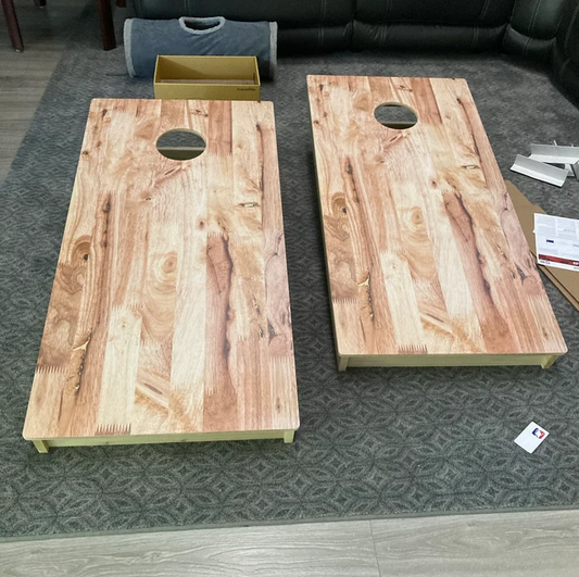 Plain cornhole set