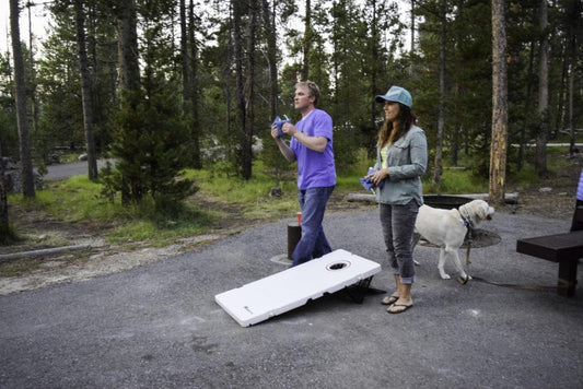cornhole at the campground