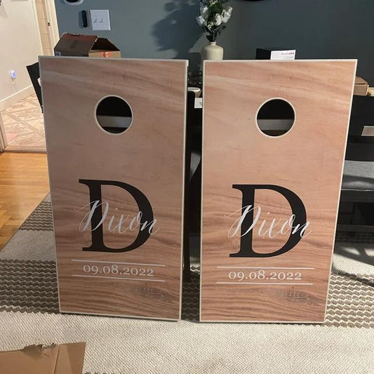 custom designed cornhole boards