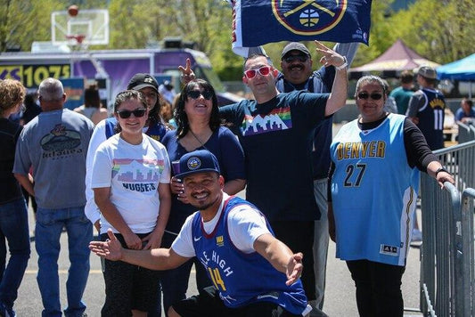 tailgate party before the nuggets game