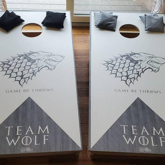 team wolf cornhole boards