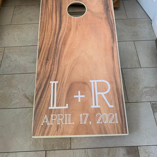 cornhole board personalized