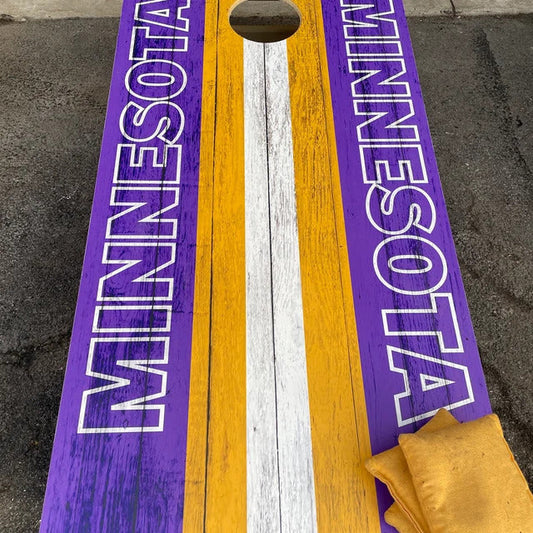 Minnesota Vikings cornhole board