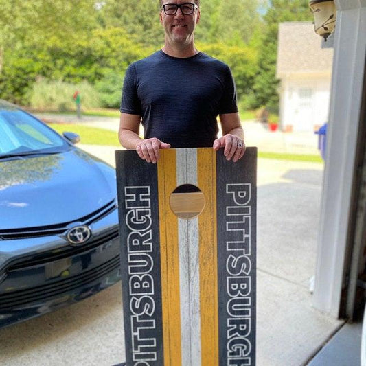 pittsburgh steelers cornhole boards