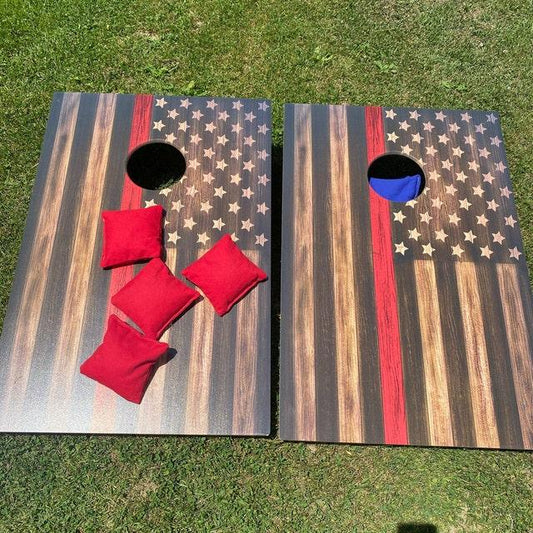  Thin Red Line Cornhole Boards
