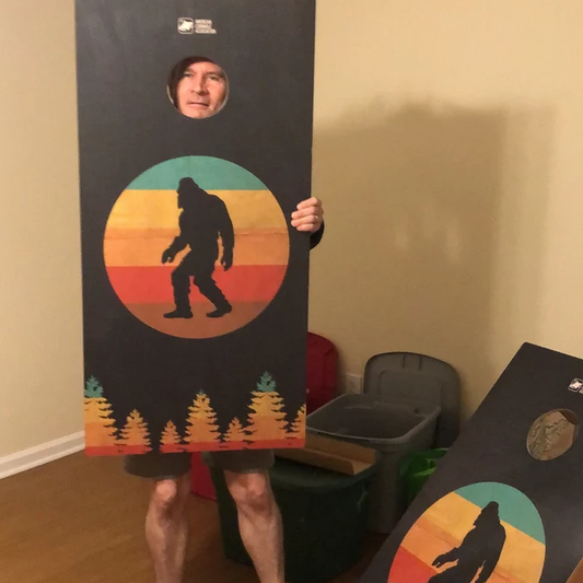 personalized bigfoot cornhole