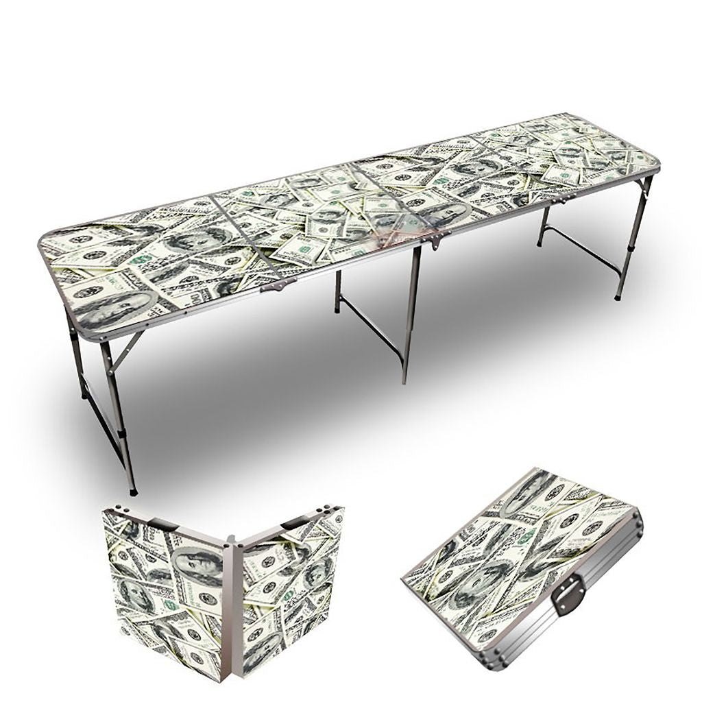 100 Dollar Bills Beer Pong Table
