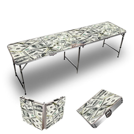100 Dollar Bills Beer Pong Table