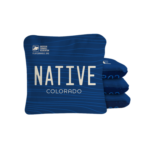 Colorado Native Synergy Pro Cornhole Bags Blue