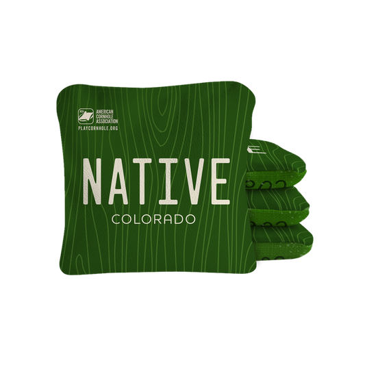 Colorado Native Synergy Pro Cornhole Bags Green