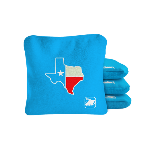 Retro Texas Synergy Pro Cornhole Bags Blue
