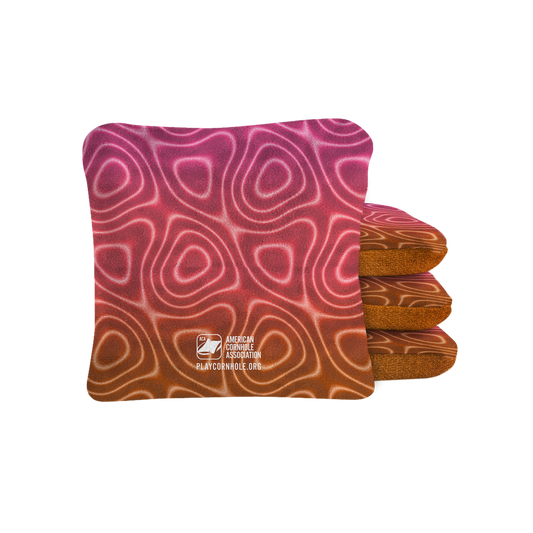 Groovy Peace Synergy Pro Cornhole Bags Orange