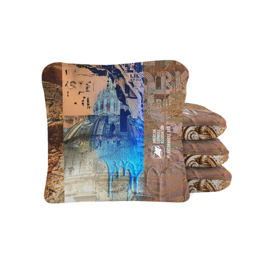 Roman Grunge Synergy Pro Cornhole BagsTan