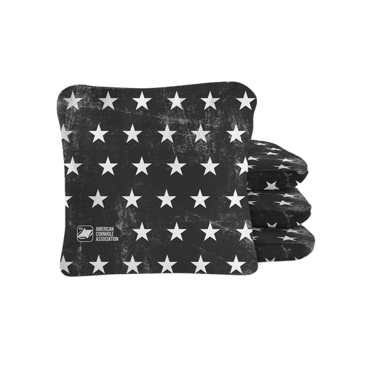 Distressed Stars & Stripes Synergy Pro Cornhole Bags Black