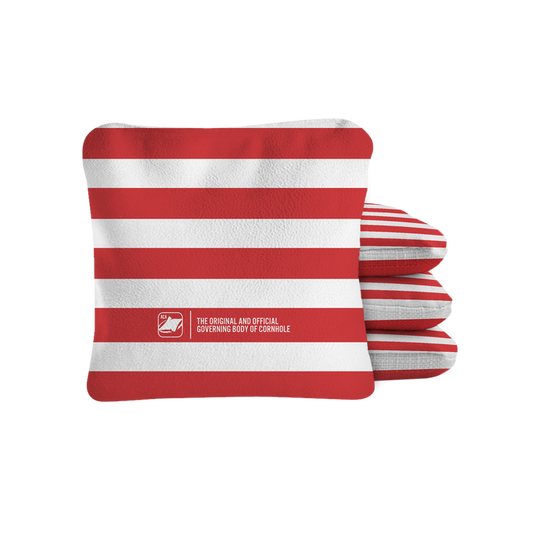 Bold Stars & Stripes Synergy Pro Cornhole Bags Red