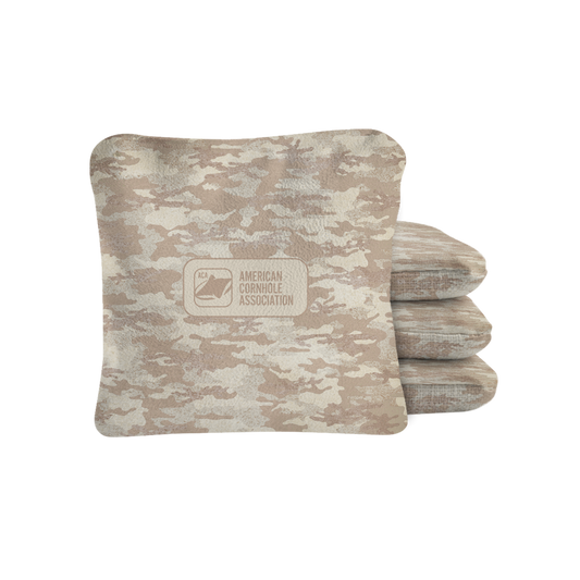 Faded Camouflage Synergy Pro Cornhole Bags Tan