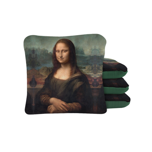 Mona Lisa Synergy Pro Cornhole Bags Green