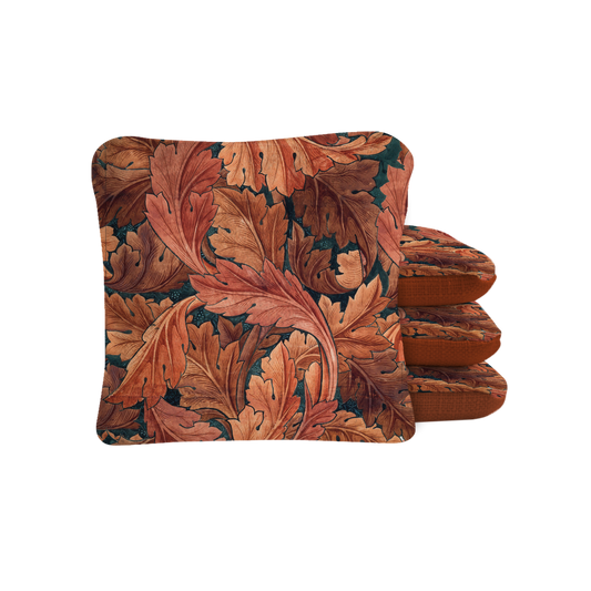 Wlliam Morris Acanthus Synergy Pro Cornhole Bags Red