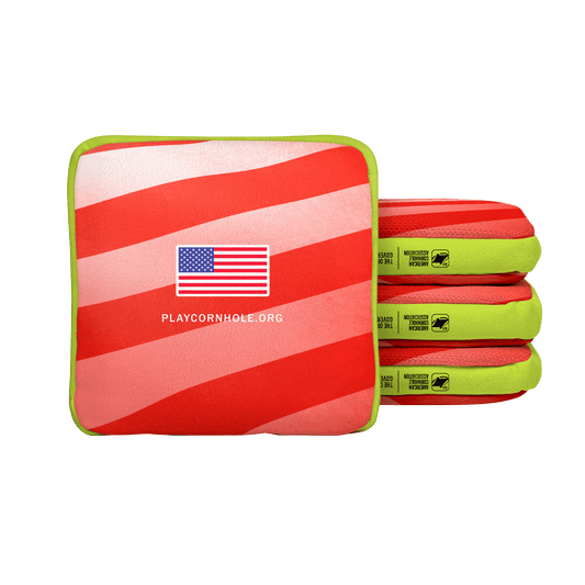 Stars and Stripes Synergy Edge Cornhole Bags - Red