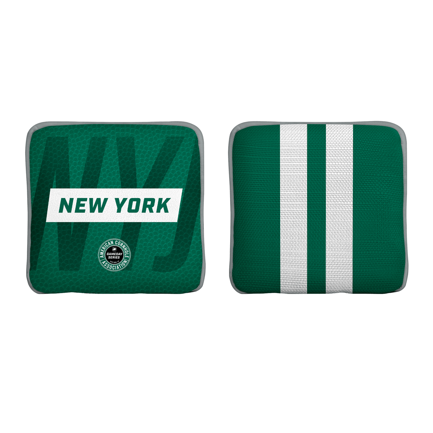 New York NYJ Football Gameday Stripes Synergy Edge Front Back
