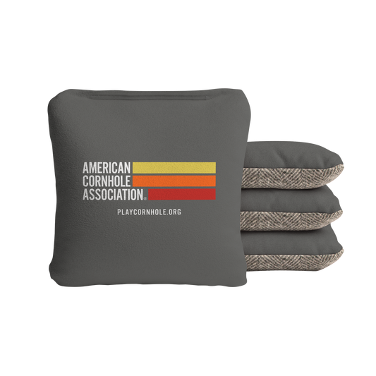 Retro Stripes Synergy Soft Cornhole Bags - Gray