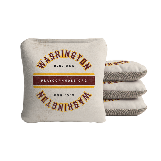 Washington Football Gameday Vintage Synergy Soft Cornhole Bags - Cream