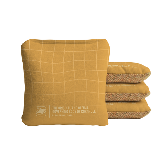wavy grid yellow bags