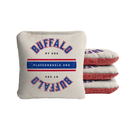 Buffalo Football Gameday Vintage Synergy Soft Cornhole Bags - Cream
