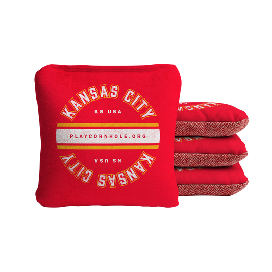 Kansas City Football Gameday Vintage Synergy Soft Cornhole Bags - Red