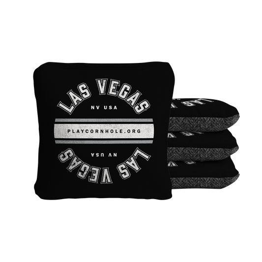 Las Vegas Football Gameday Vintage Synergy Soft Cornhole Bags - Black